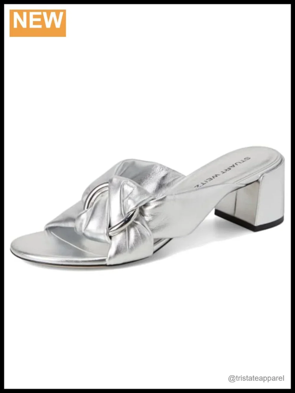 Womens Cece Block Slide 50 Mestizo Leather Sandals Slip On